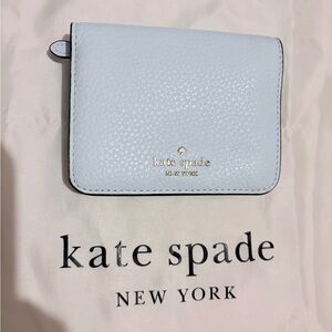 🆕 Kate Spade Bifold Wallet in Baby Blue - NWT
